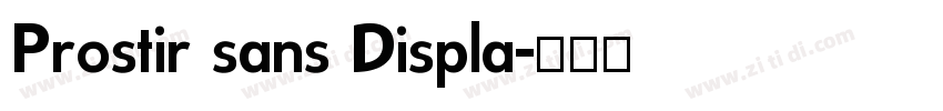 Prostir sans Displa字体转换
